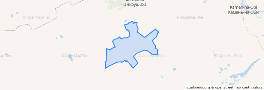 Mapa de ubicacion de Зятьковский сельсовет.