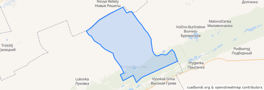 Mapa de ubicacion de Романовский сельсовет.