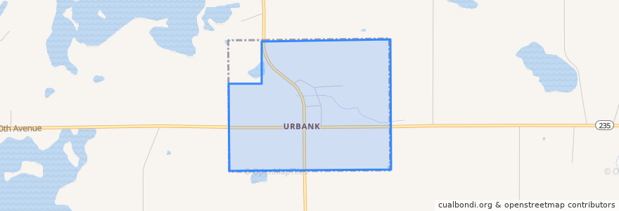 Mapa de ubicacion de Urbank.