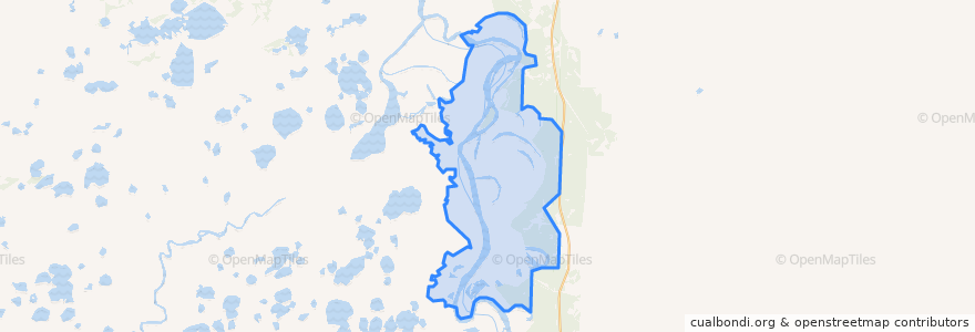 Mapa de ubicacion de сельское поселение Сибирский.