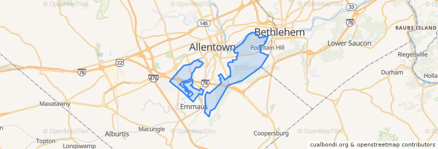 Mapa de ubicacion de Salisbury.