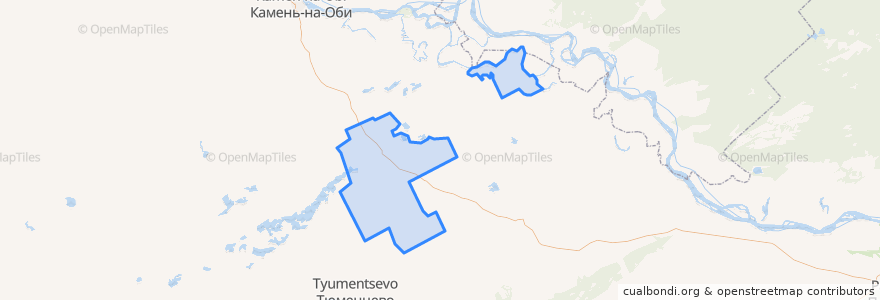 Mapa de ubicacion de Плотниковский сельсовет.