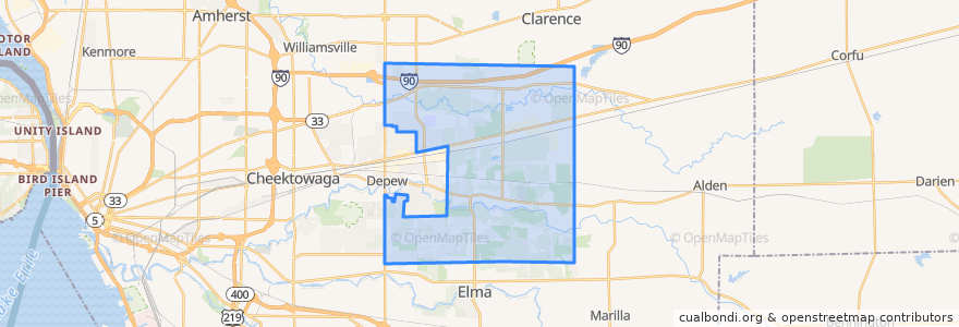 Mapa de ubicacion de Lancaster.