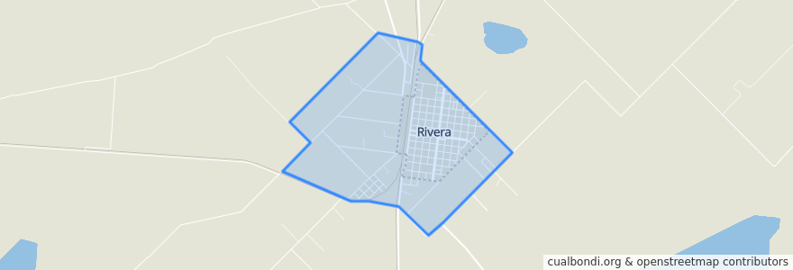 Mapa de ubicacion de Rivera.