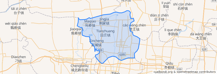 Mapa de ubicacion de 桓台县.