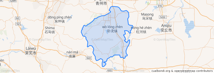 Mapa de ubicacion de 临朐县.