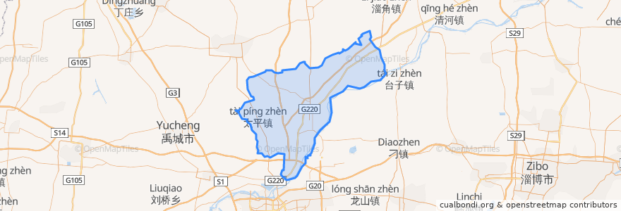 Mapa de ubicacion de 济阳区.