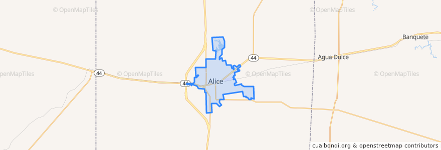 Mapa de ubicacion de Alice.
