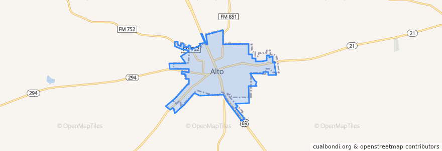 Mapa de ubicacion de Alto.