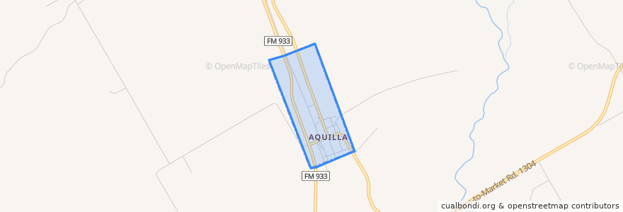 Mapa de ubicacion de Aquilla.