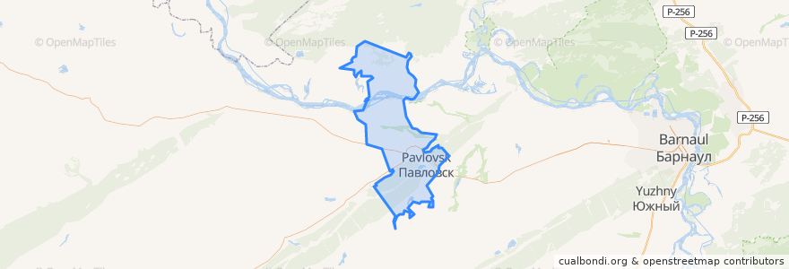 Mapa de ubicacion de Павловский сельсовет.