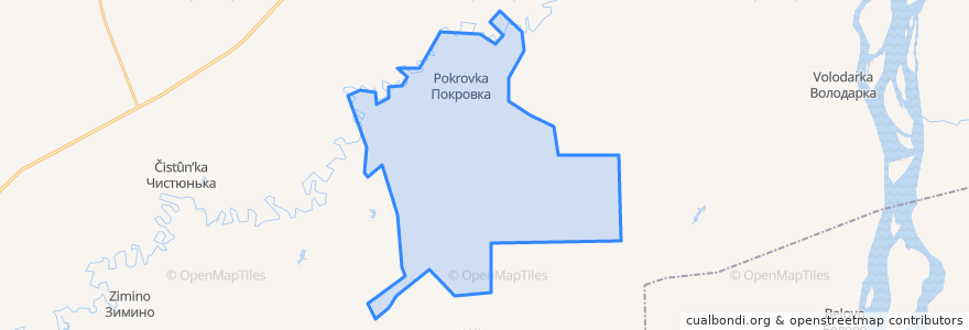 Mapa de ubicacion de Покровский сельсовет.