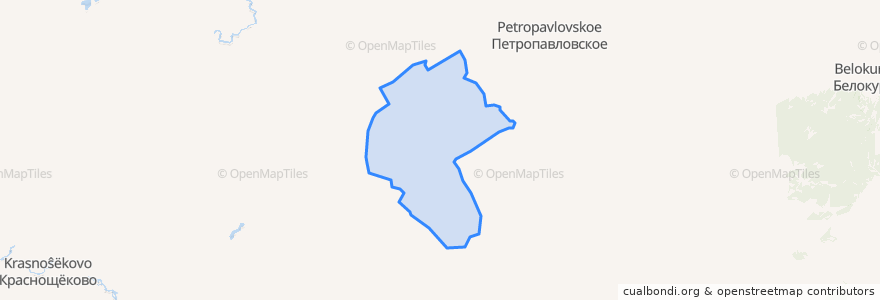 Mapa de ubicacion de Михайловский сельсовет.