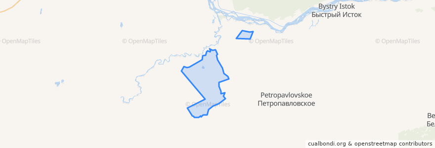 Mapa de ubicacion de Коробейниковский сельсовет.