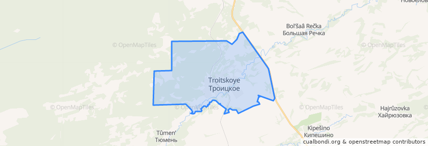 Mapa de ubicacion de Троицкий сельсовет.