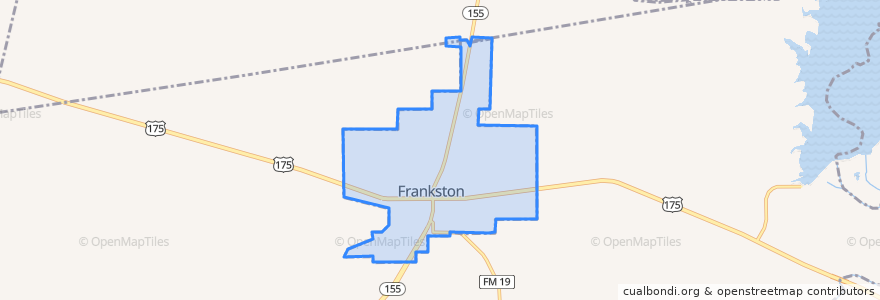 Mapa de ubicacion de Frankston.