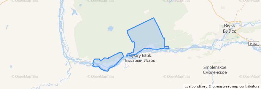 Mapa de ubicacion de Акутихинский сельсовет.