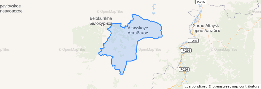 Mapa de ubicacion de Алтайский сельсовет.