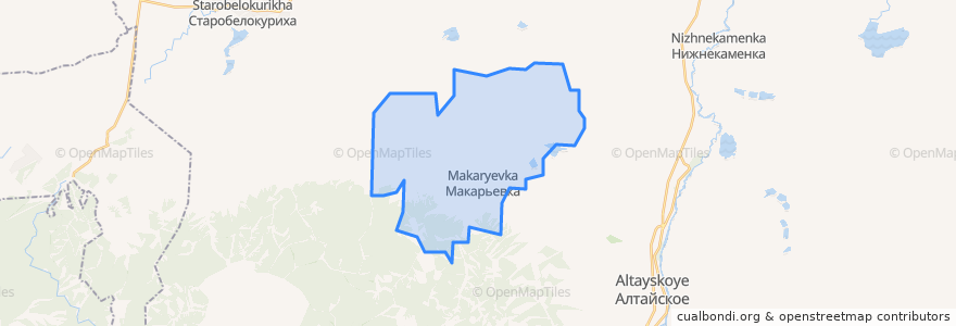 Mapa de ubicacion de Макарьевский сельсовет.