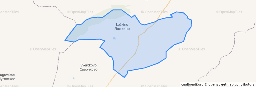 Mapa de ubicacion de Ложкинский сельсовет.