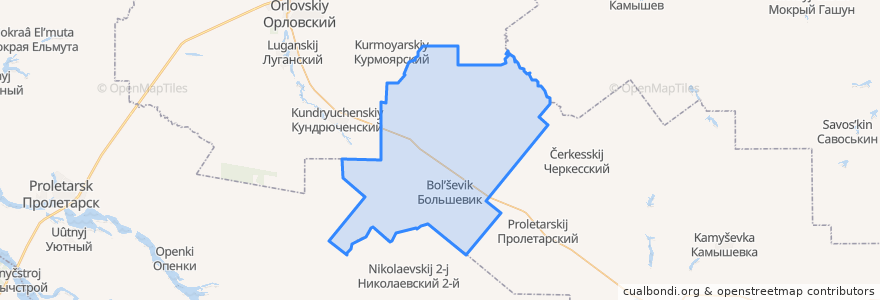 Mapa de ubicacion de Островянское сельское поселение.