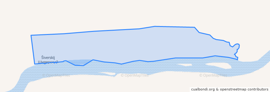 Mapa de ubicacion de Шиверский сельсовет.