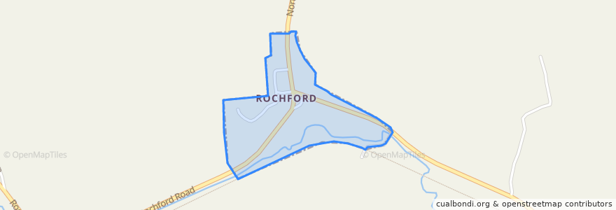 Mapa de ubicacion de Rochford.