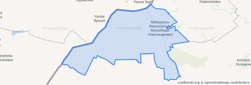 Mapa de ubicacion de Михайлово-Александровское сельское поселение.