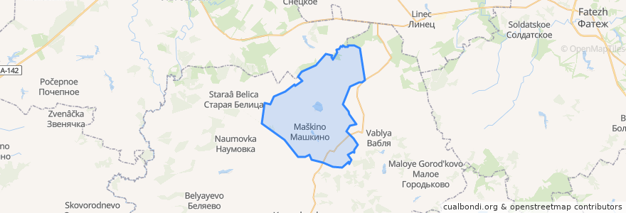 Mapa de ubicacion de Машкинский сельсовет.