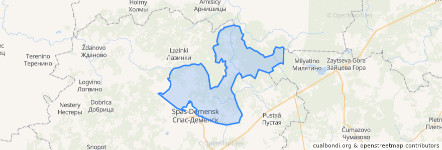 Mapa de ubicacion de сельское поселение Деревня Теплово.