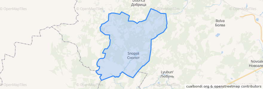 Mapa de ubicacion de сельское поселение Деревня Снопот.