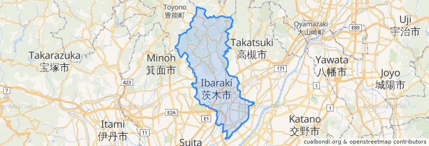 Mapa de ubicacion de Ibaraki.