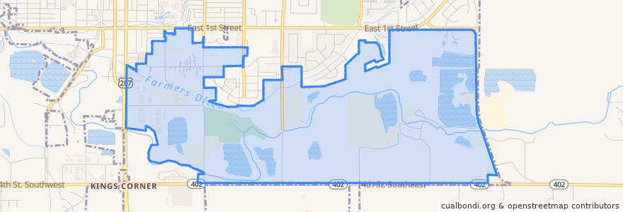 Mapa de ubicacion de Loveland.