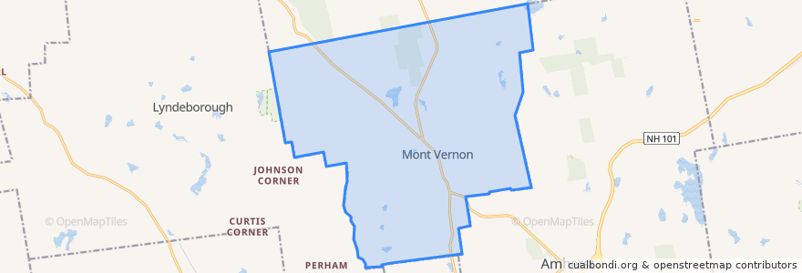 Mapa de ubicacion de Mont Vernon.