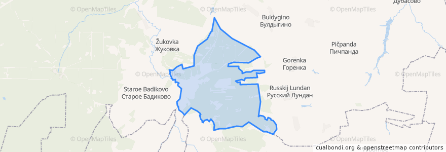 Mapa de ubicacion de Ширингушское сельское поселение.