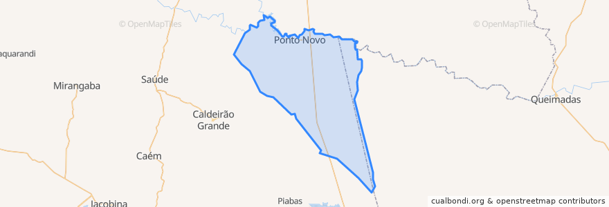 Mapa de ubicacion de Ponto Novo.