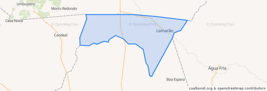 Mapa de ubicacion de Lamarão.