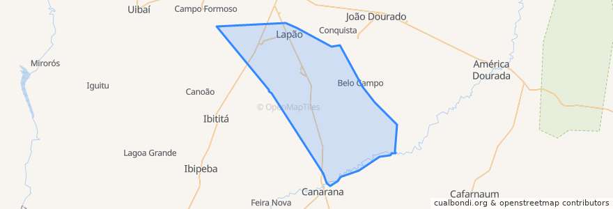 Mapa de ubicacion de Lapão.