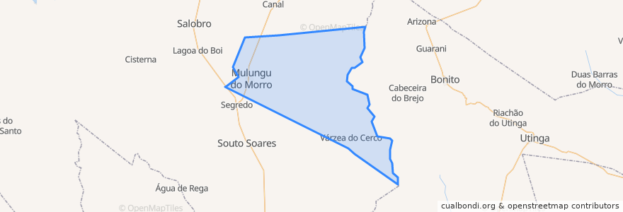 Mapa de ubicacion de Mulungu do Morro.