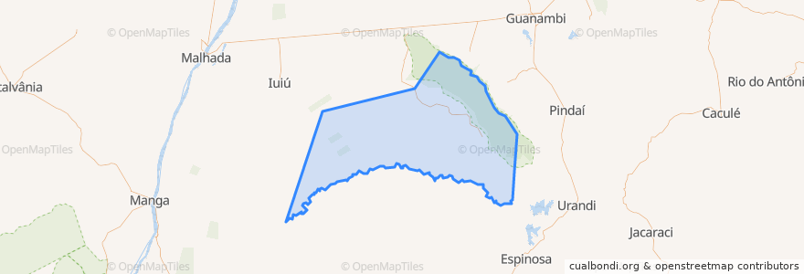 Mapa de ubicacion de Sebastião Laranjeiras.