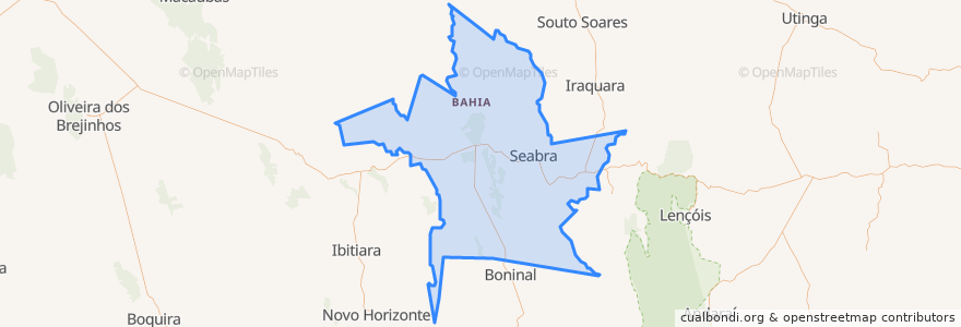 Mapa de ubicacion de Seabra.