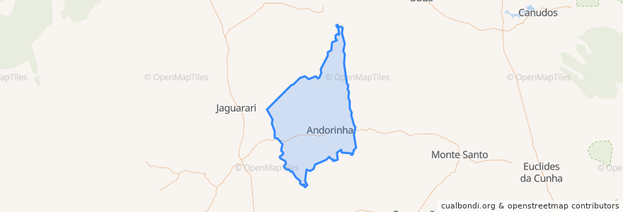 Mapa de ubicacion de Andorinha.