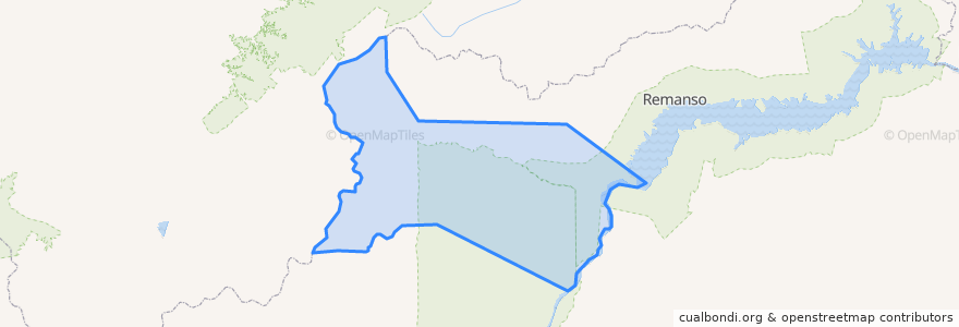 Mapa de ubicacion de Pilão Arcado.