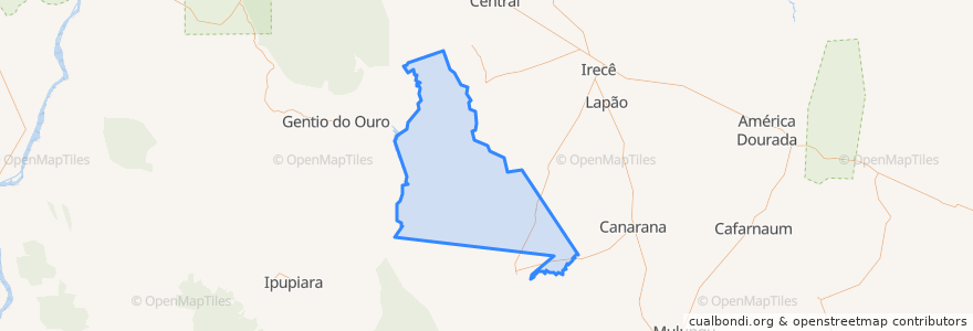 Mapa de ubicacion de Ibipeba.