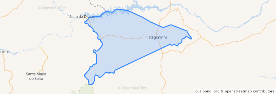 Mapa de ubicacion de Itagimirim.