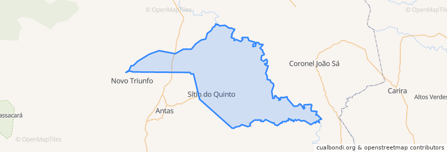 Mapa de ubicacion de Sítio do Quinto.