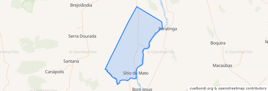 Mapa de ubicacion de Sítio do Mato.