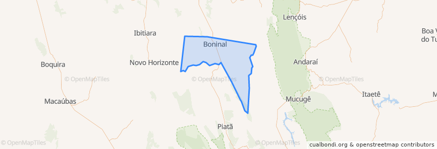 Mapa de ubicacion de Boninal.