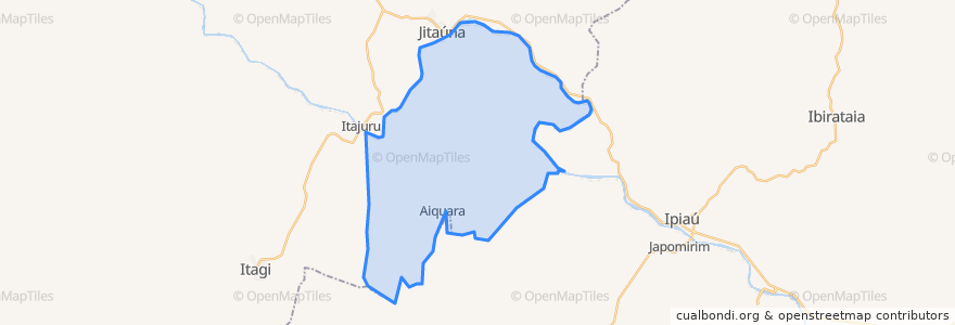 Mapa de ubicacion de Aiquara.