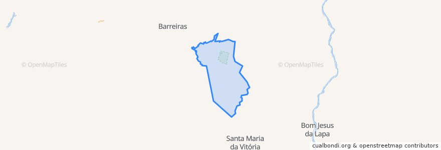 Mapa de ubicacion de Baianópolis.